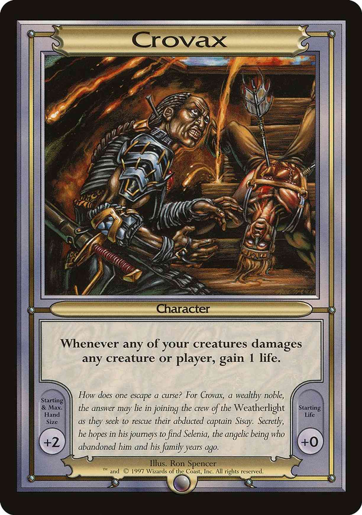 Crovax (Oversize) magic card front
