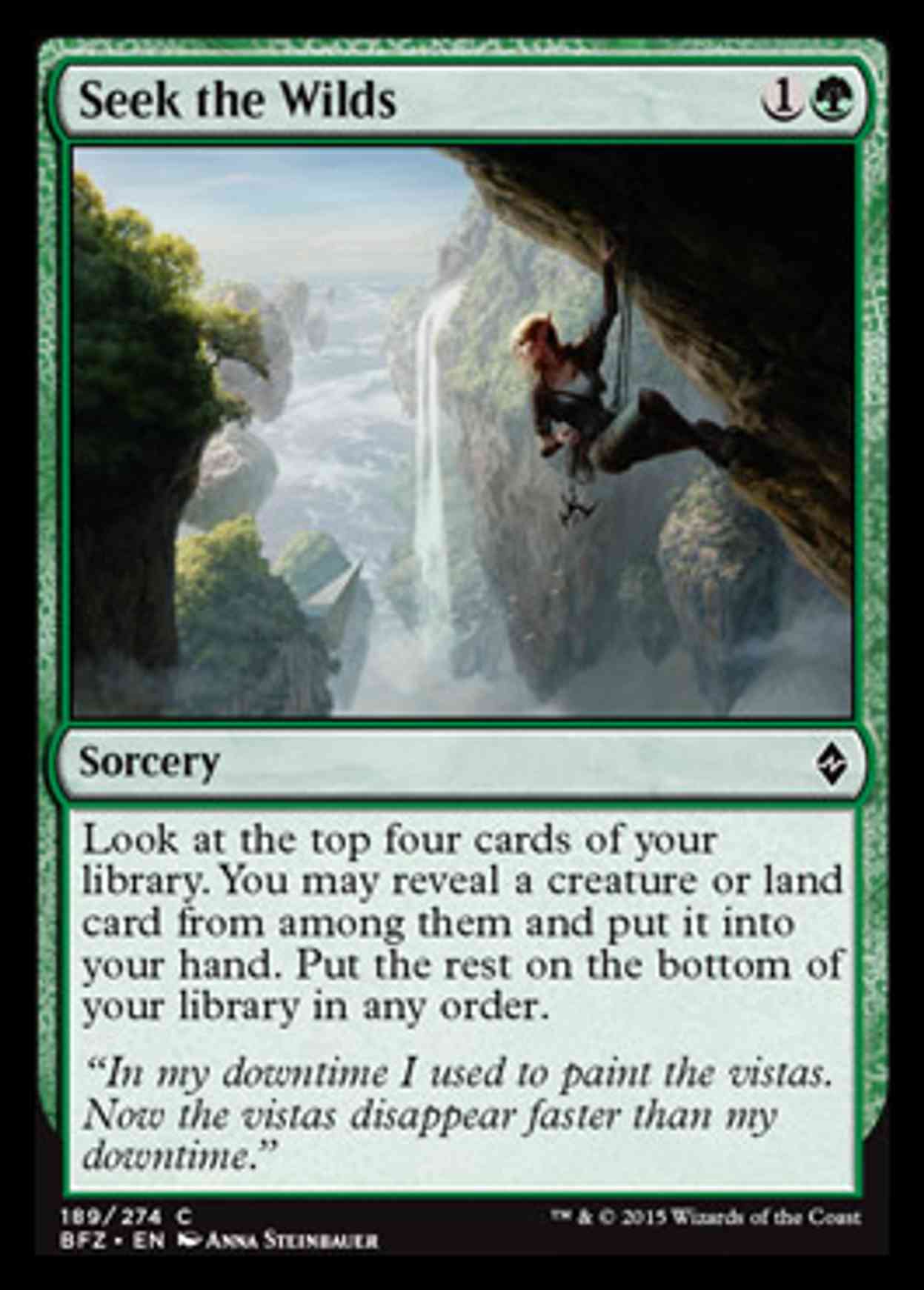 Seek the Wilds magic card front