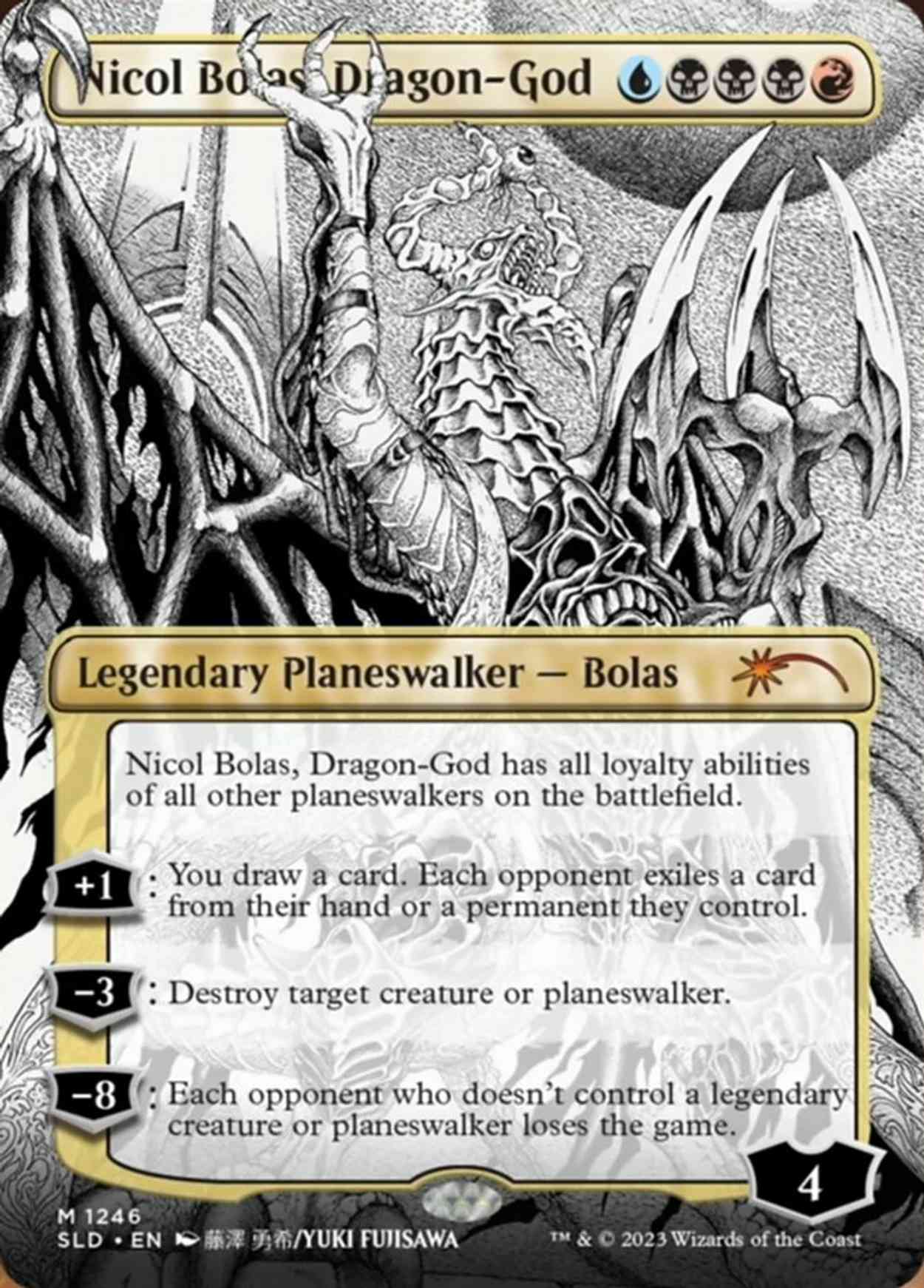 Nicol Bolas, Dragon-God (Borderless) magic card front