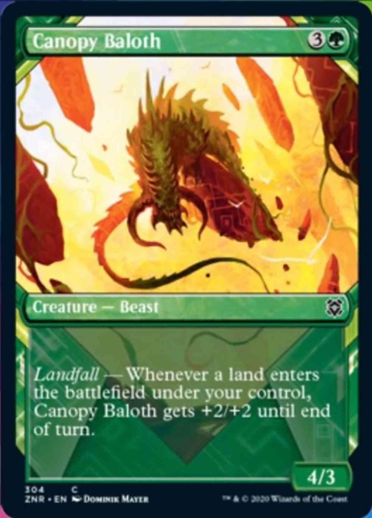 Canopy Baloth (Showcase) magic card front
