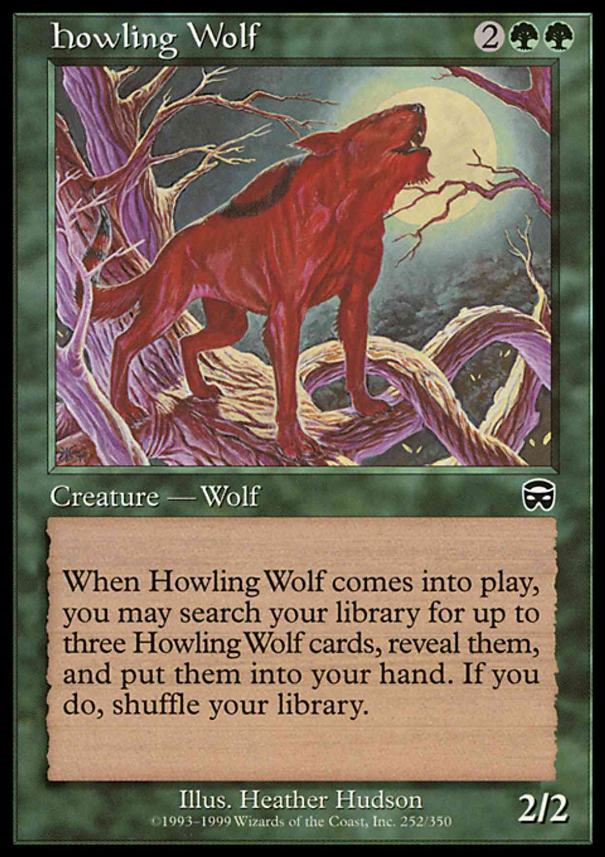 Howling Wolf magic card front