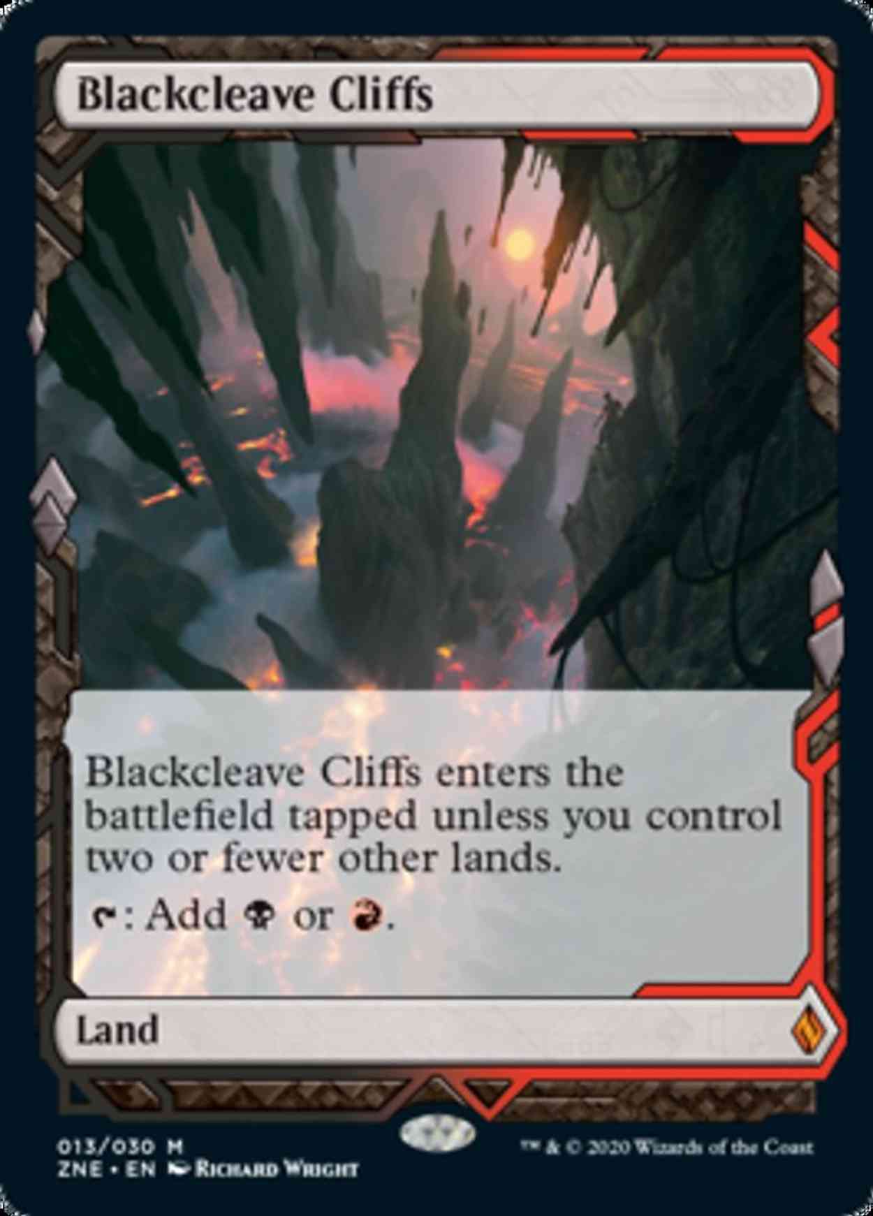 Blackcleave Cliffs magic card front