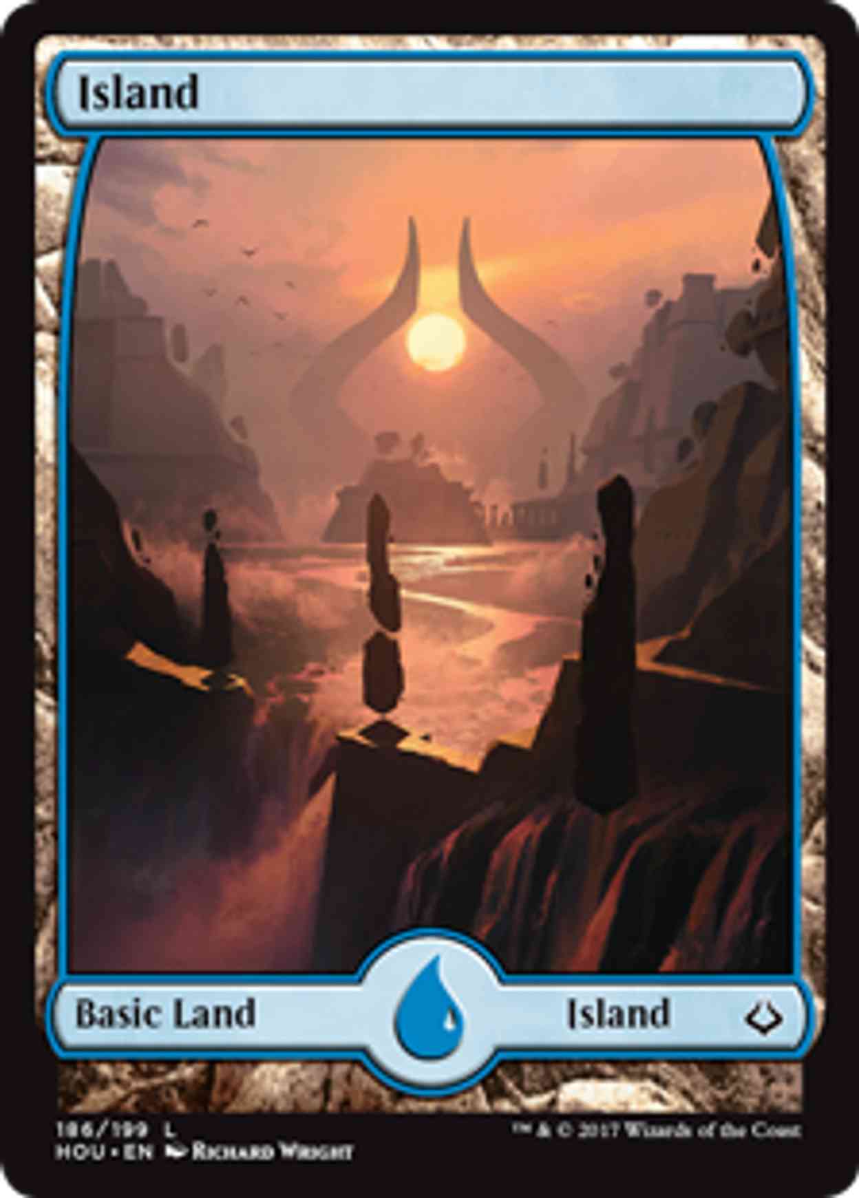 Island (186) - Full Art magic card front