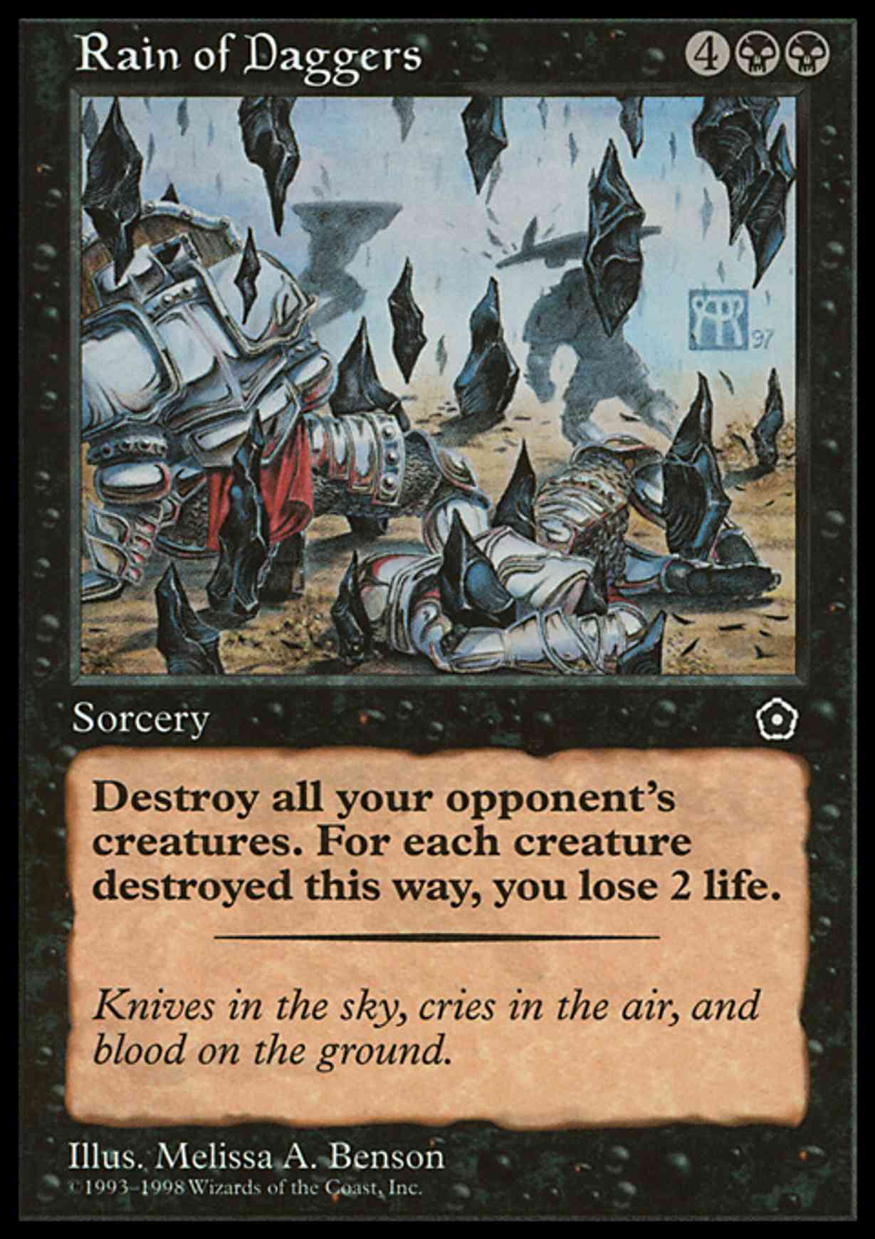 Rain of Daggers magic card front