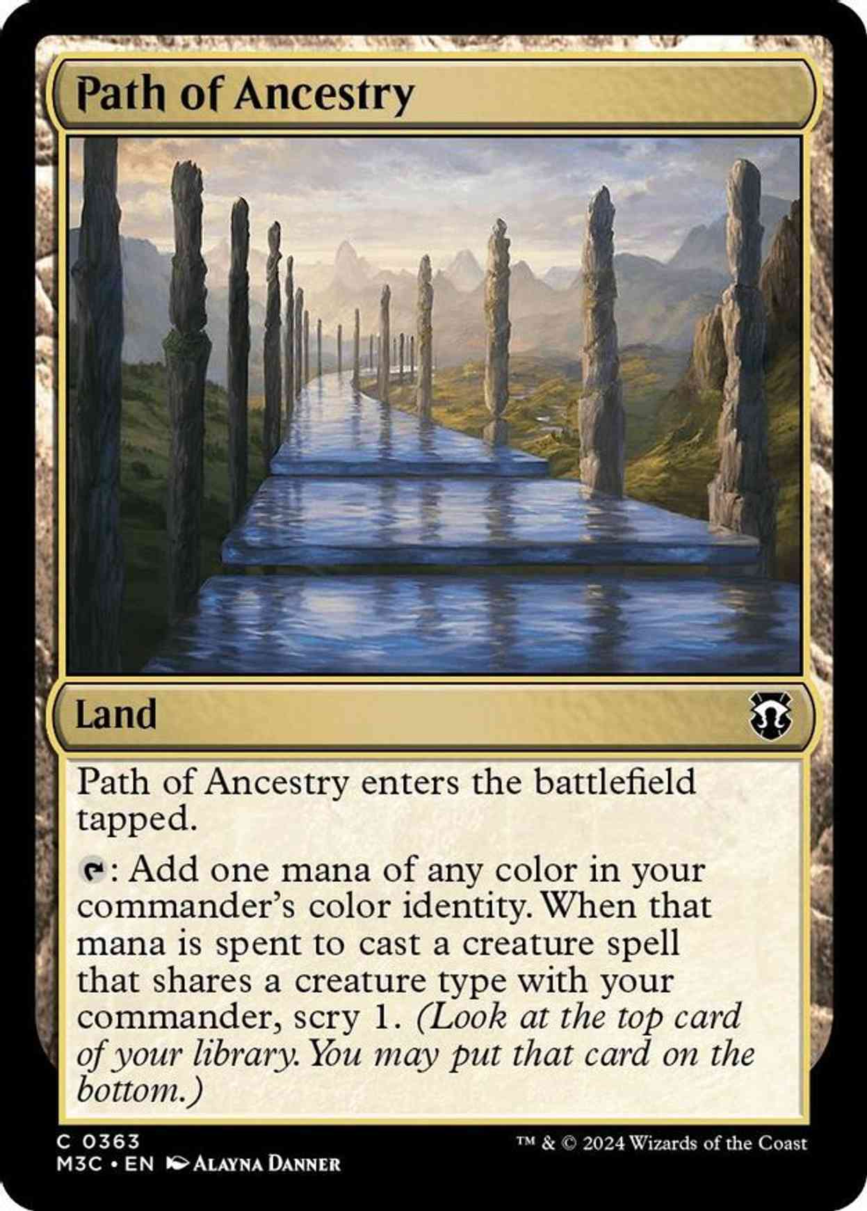 Path of Ancestry (Ripple Foil) magic card front