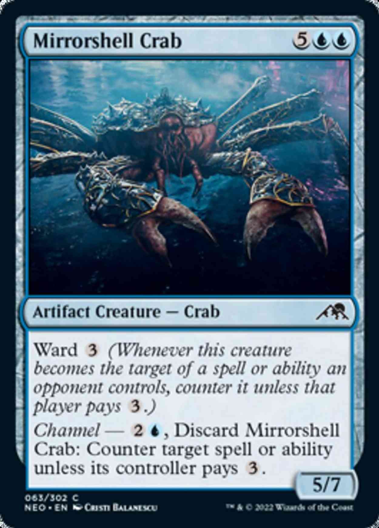 Mirrorshell Crab magic card front