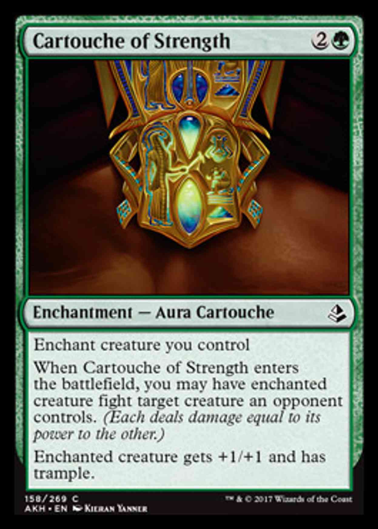 Cartouche of Strength magic card front