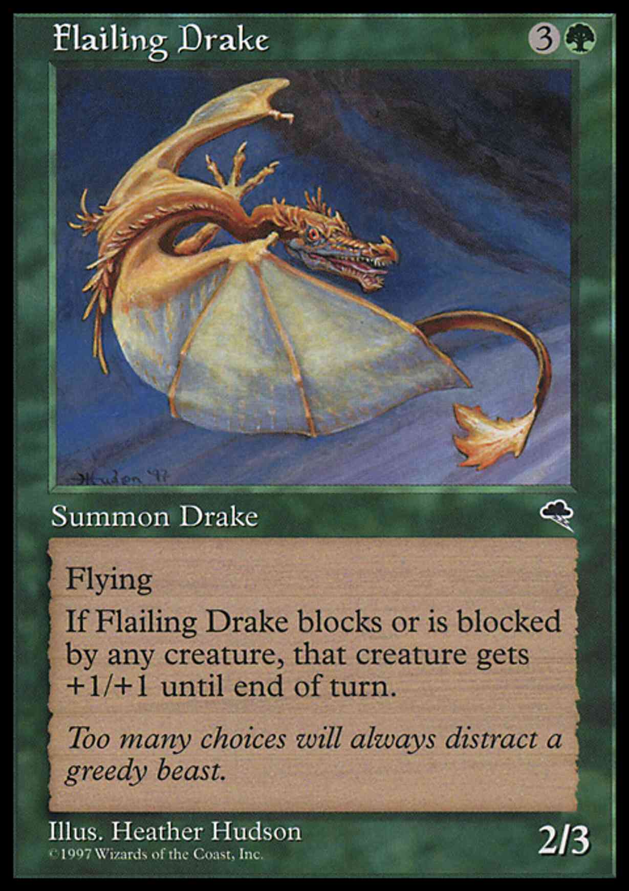 Flailing Drake magic card front