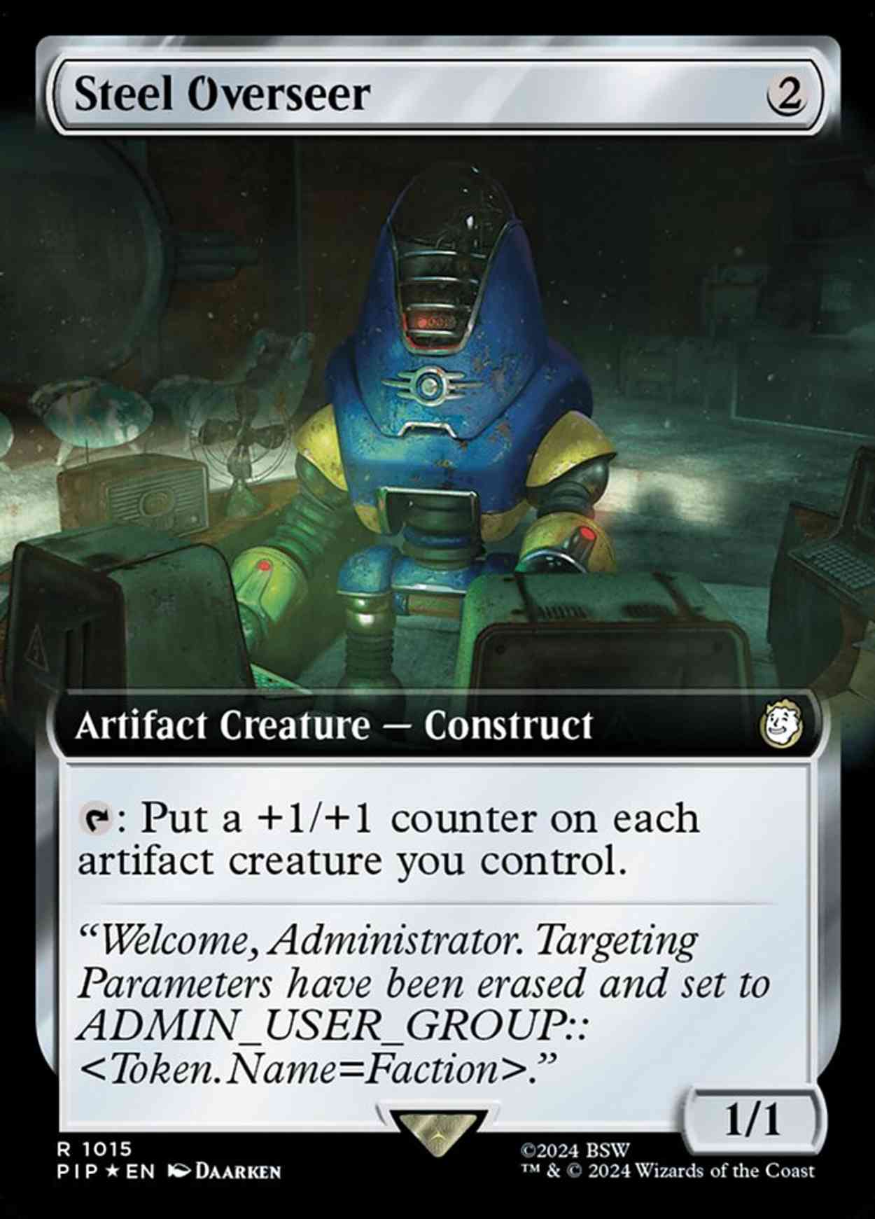 Steel Overseer (Extended Art) (Surge Foil) magic card front