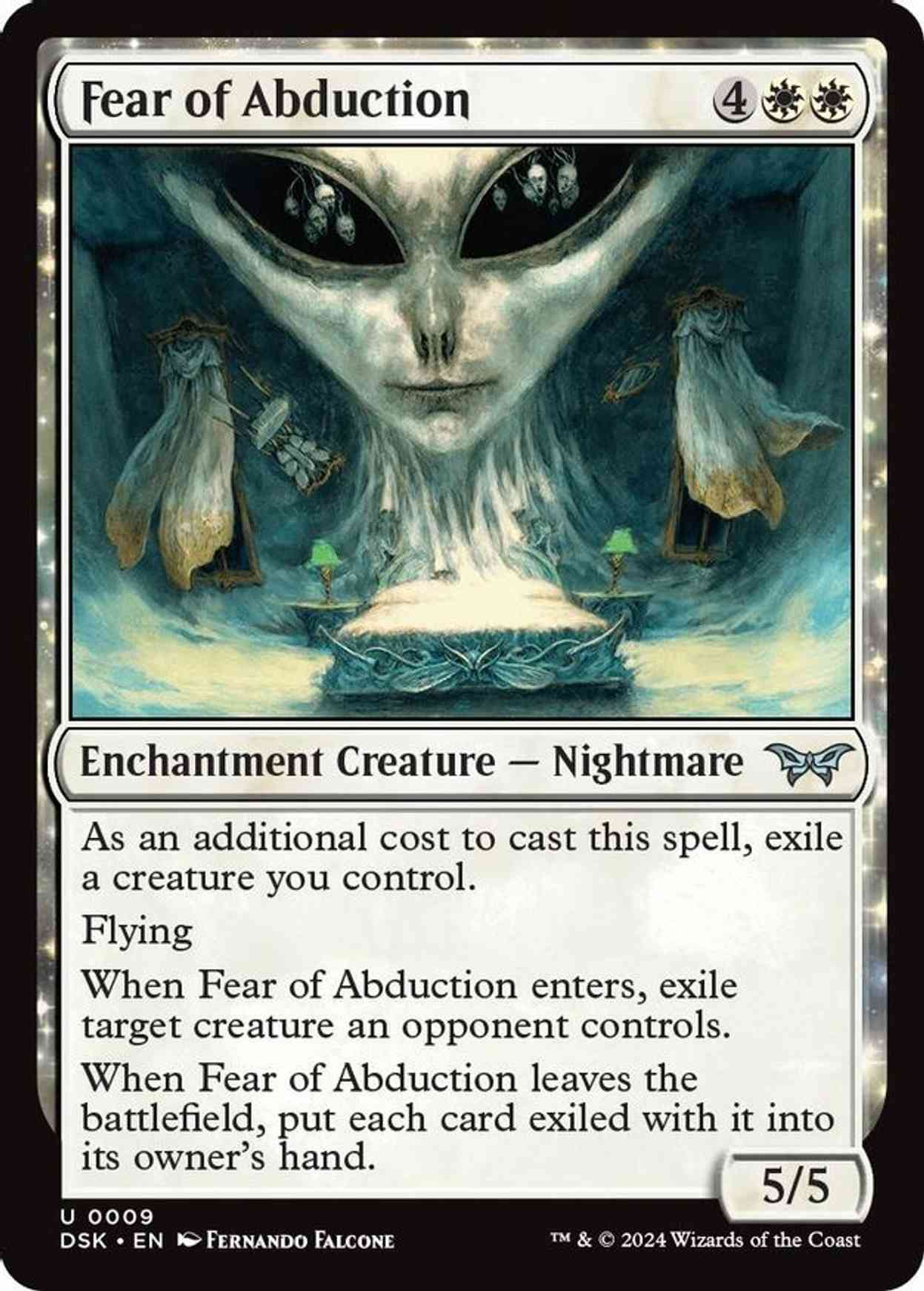 Fear of Abduction magic card front