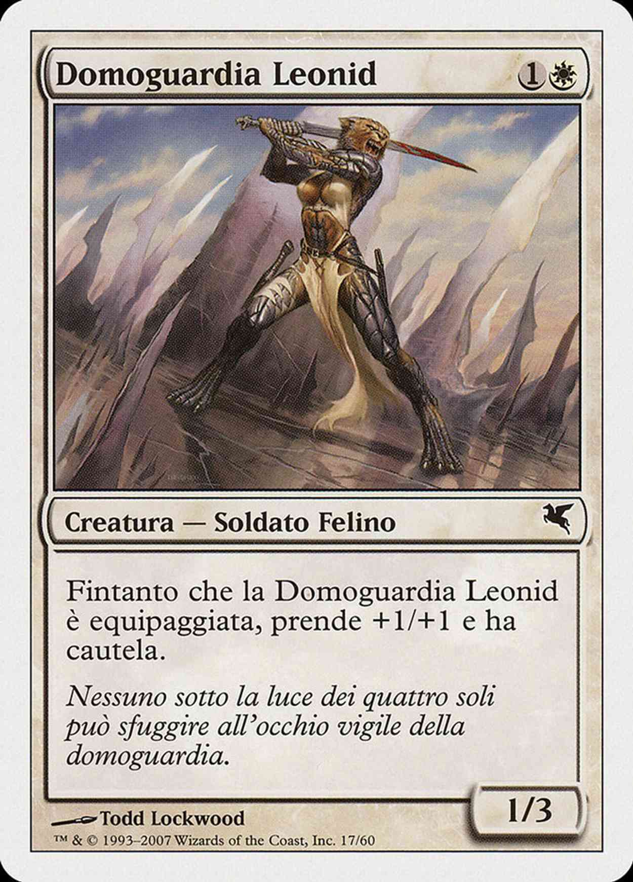 Leonin Den-Guard (Retro Frame) magic card front