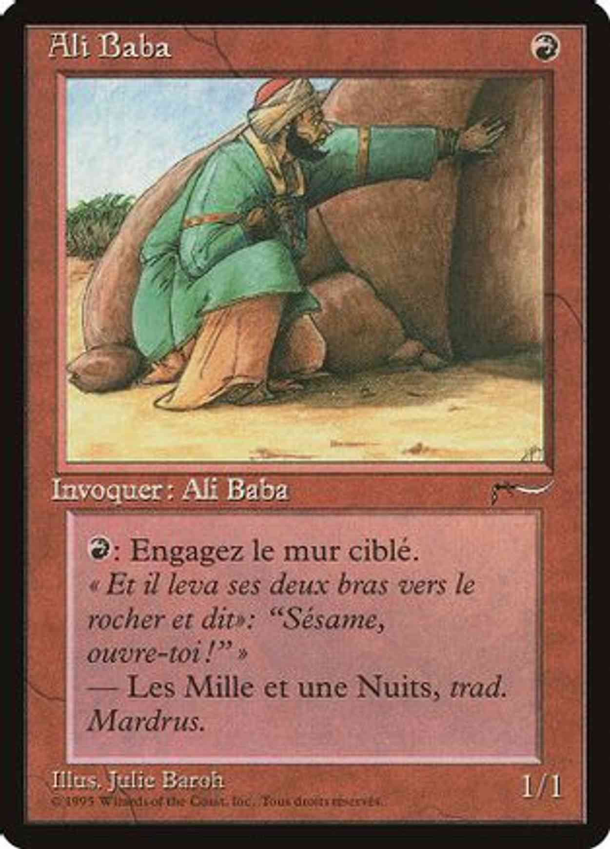 Ali Baba (French) magic card front