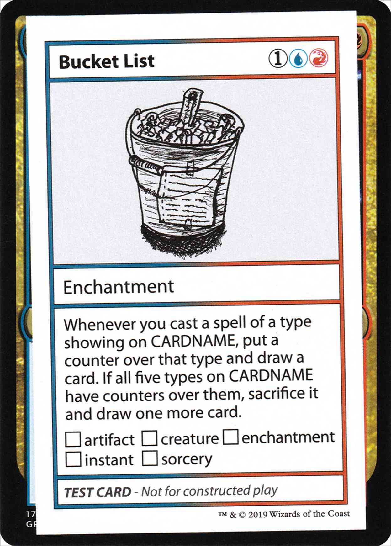 Bucket List (No PW Symbol) magic card front