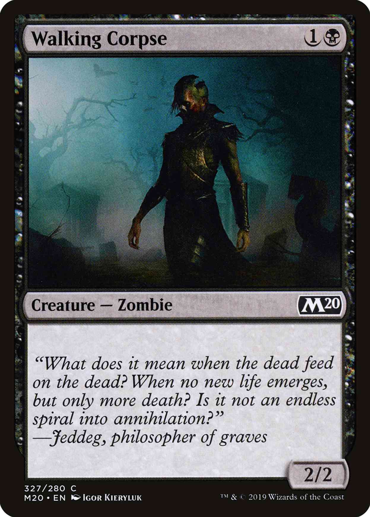 Walking Corpse magic card front