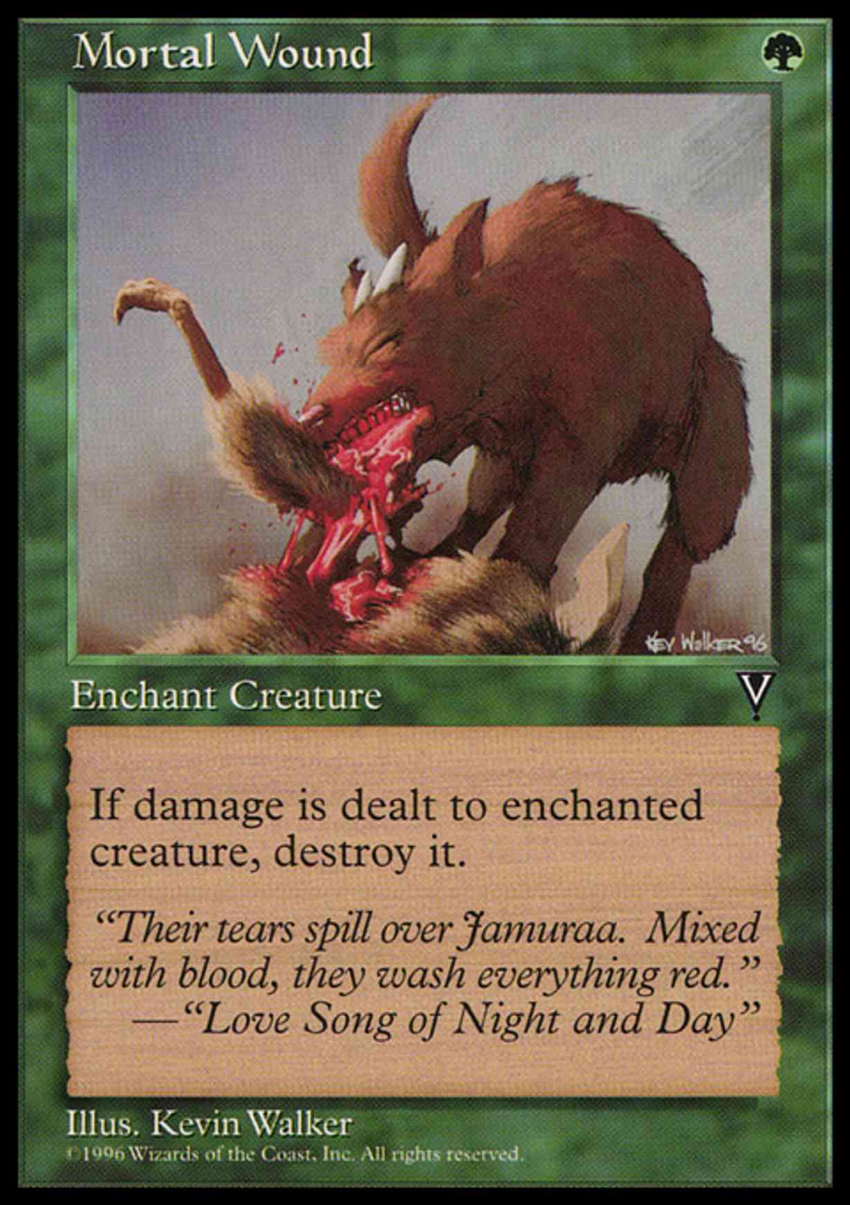 Mortal Wound magic card front