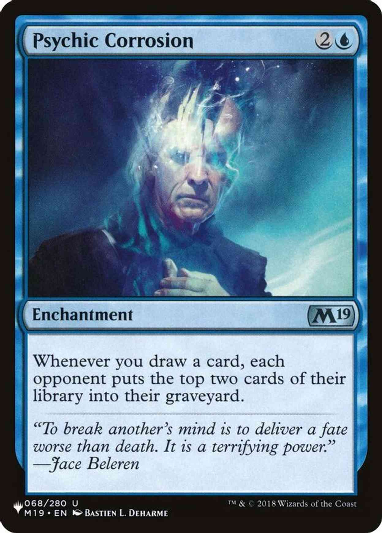 Psychic Corrosion magic card front