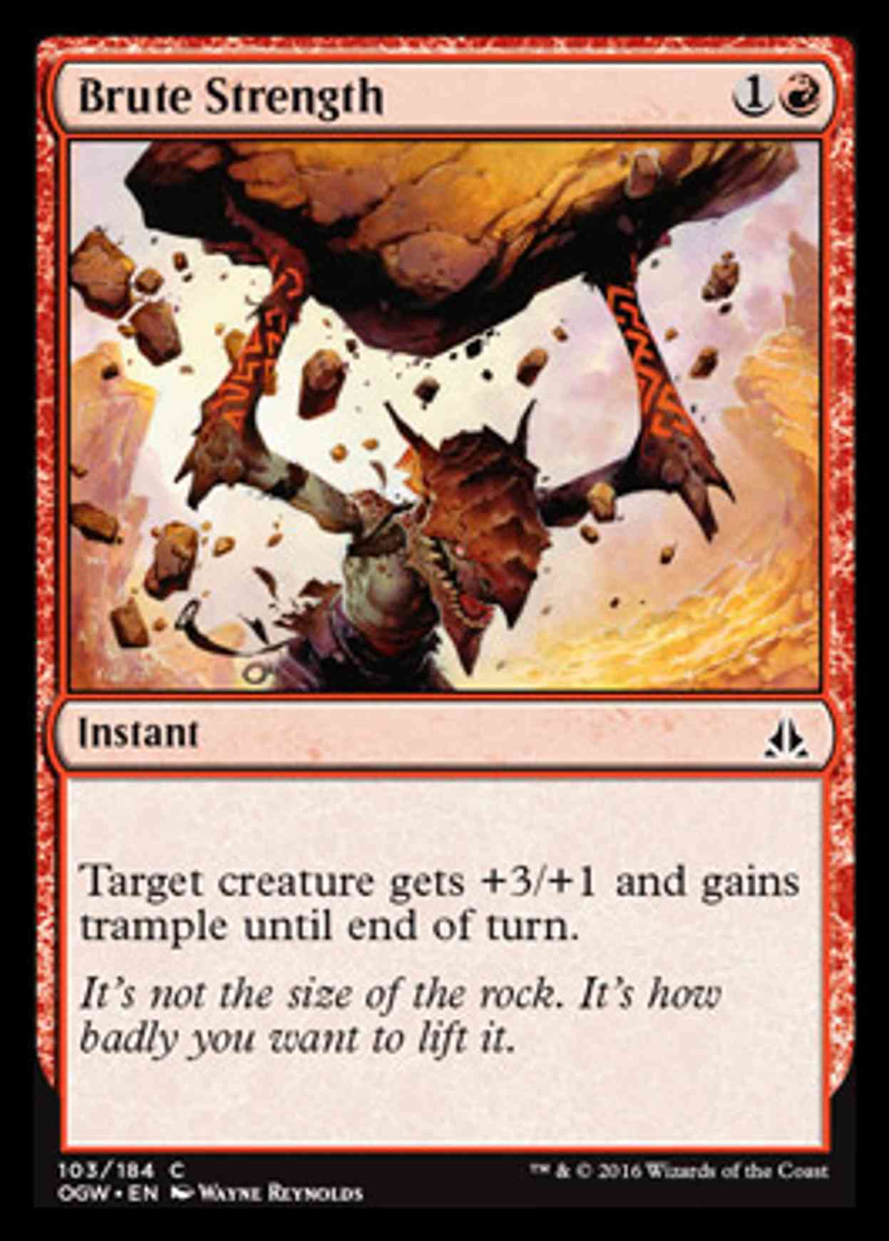 Brute Strength magic card front