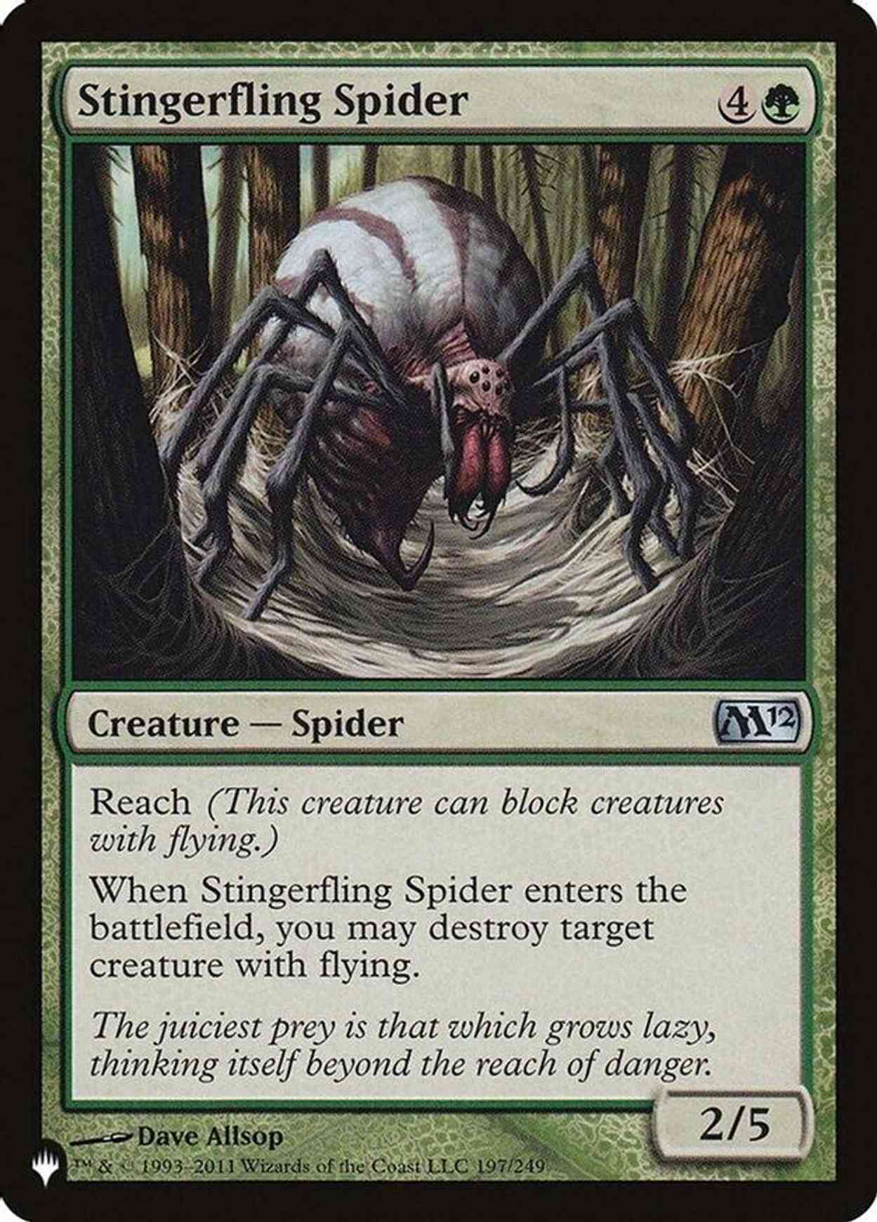 Stingerfling Spider magic card front