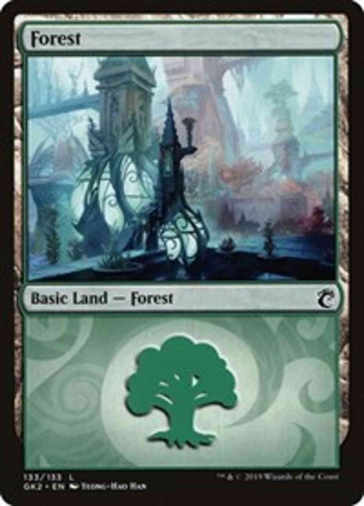 Forest (133) magic card front