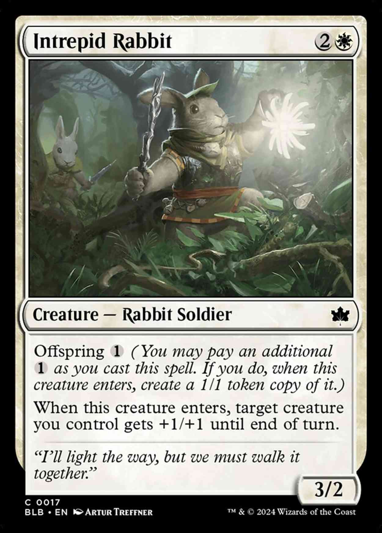 Intrepid Rabbit magic card front