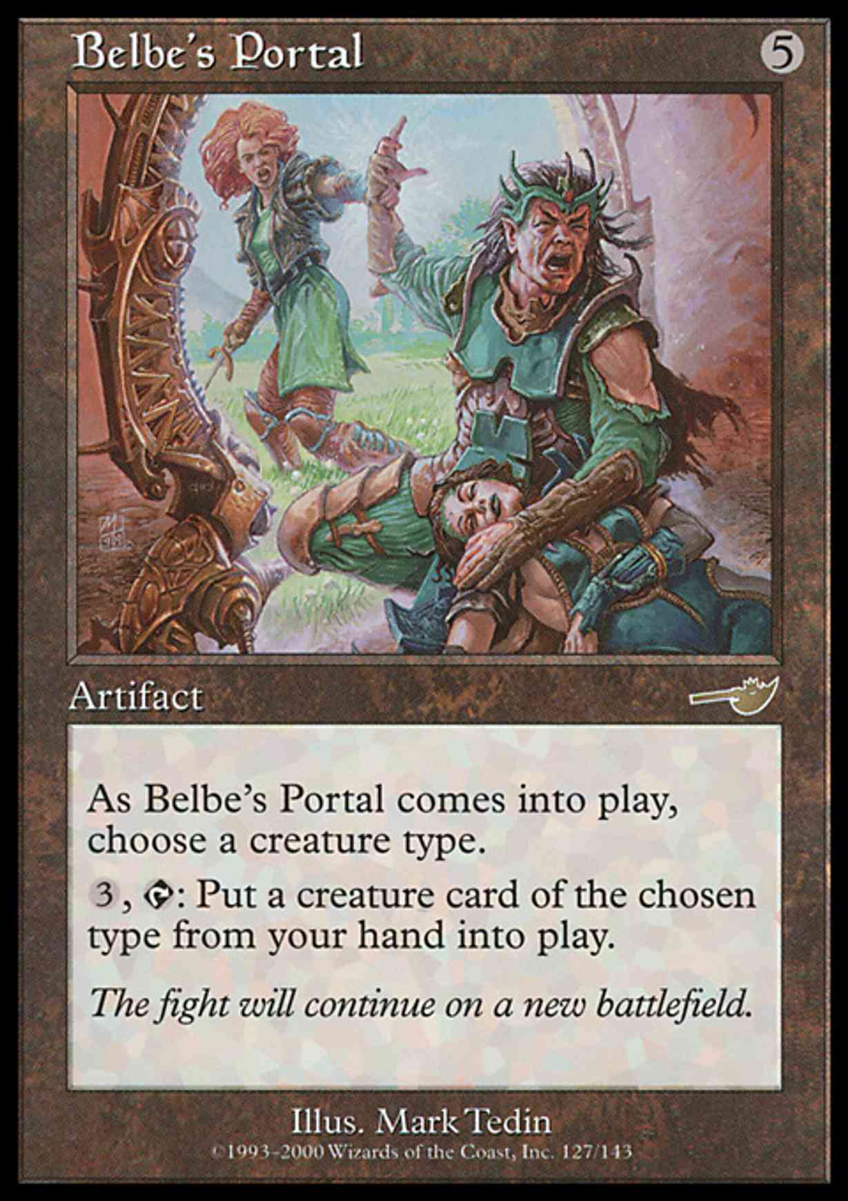 Belbe's Portal magic card front