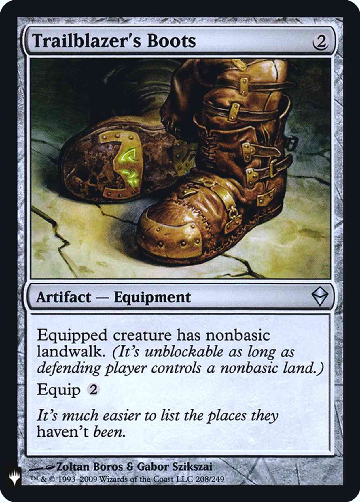 Trailblazer's Boots magic card front