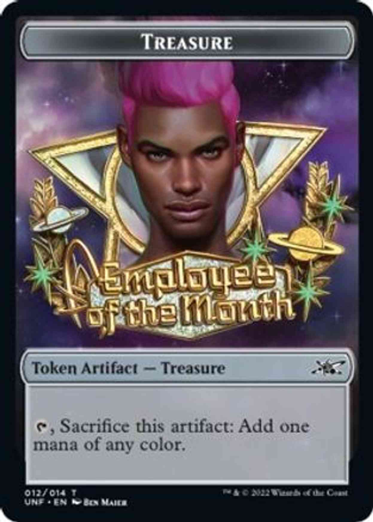 Treasure (012) Token magic card front