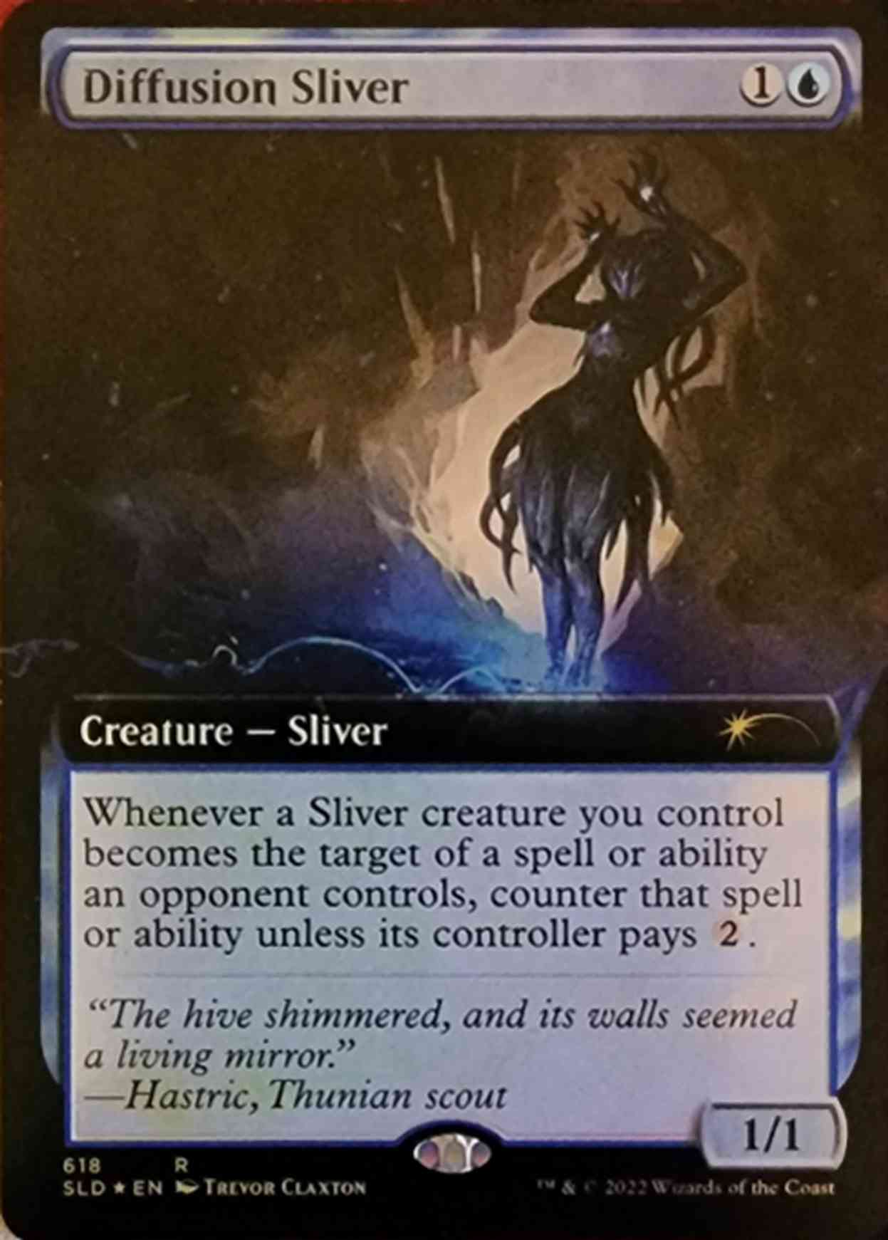 Diffusion Sliver (Extended Art) magic card front
