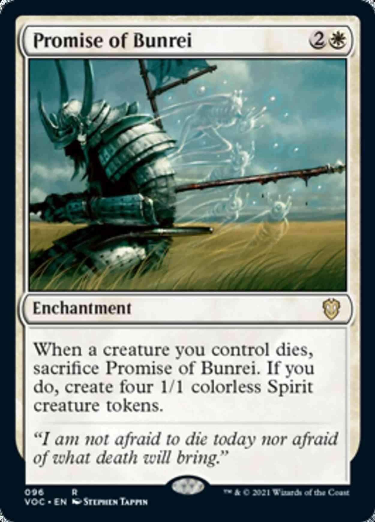 Promise of Bunrei magic card front