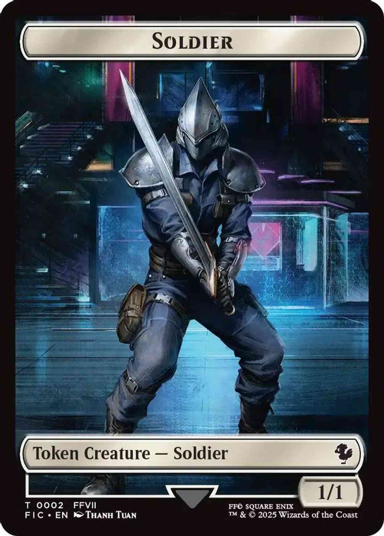 Soldier // Rebel Double-Sided Token magic card front