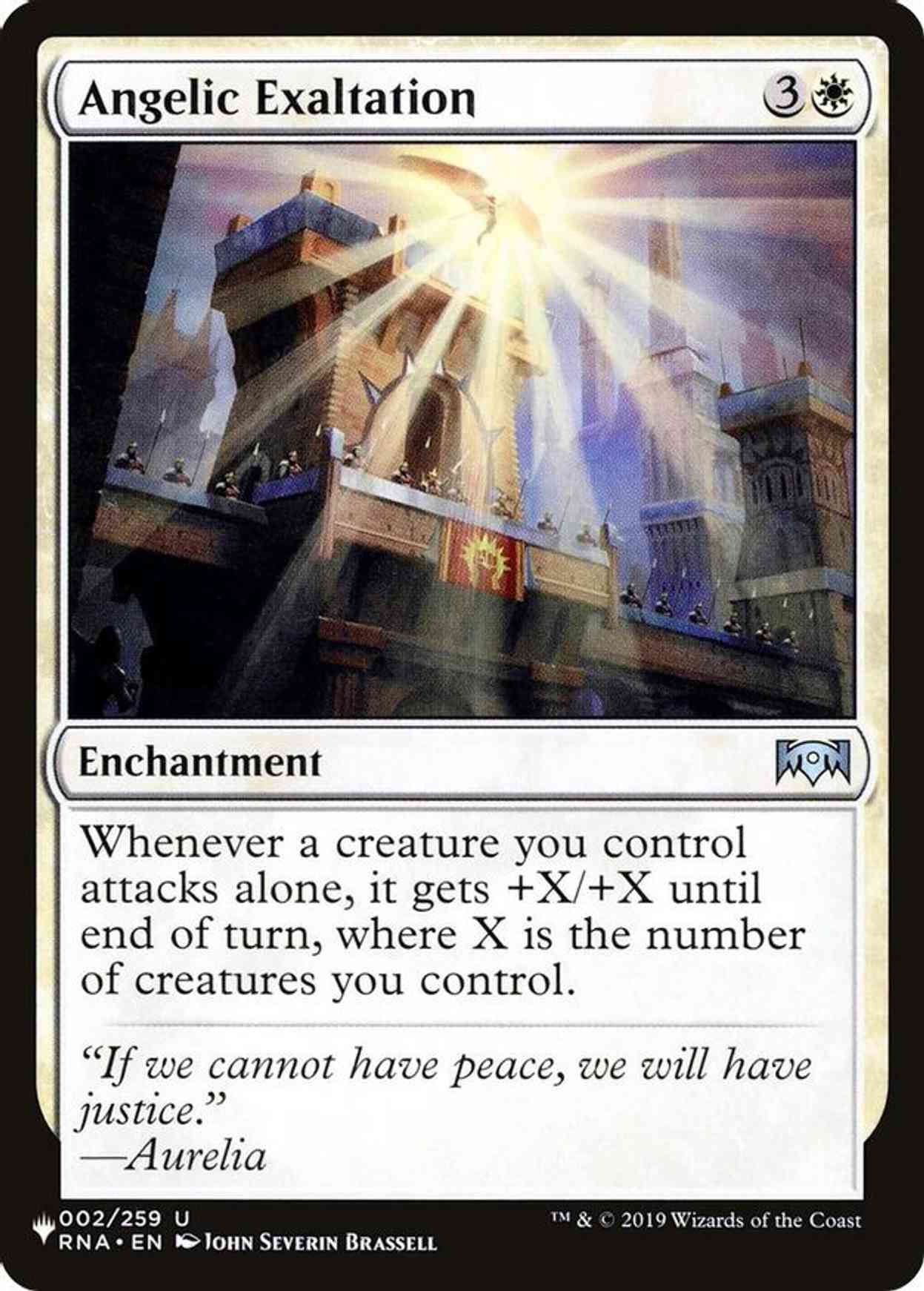 Angelic Exaltation Price from mtg The List Reprints