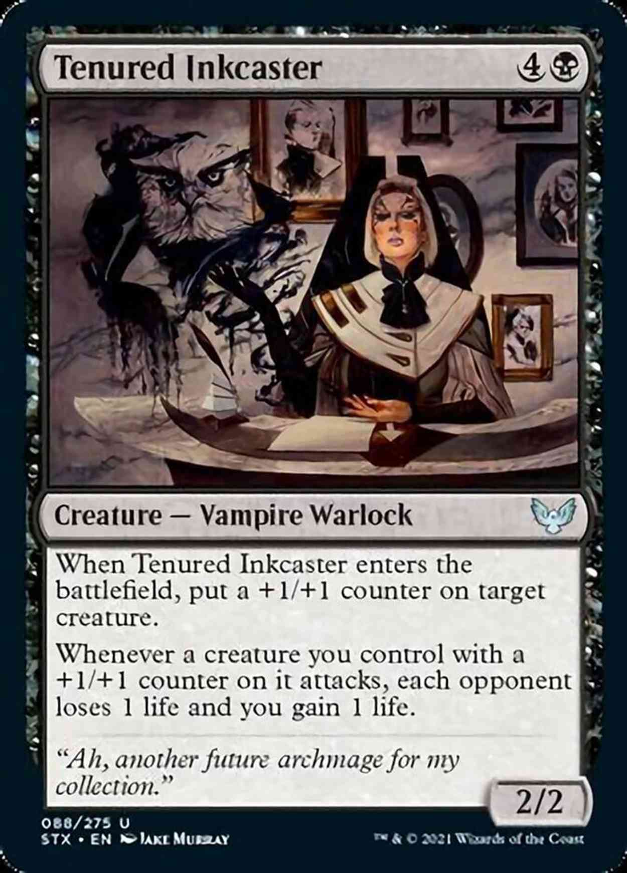 Tenured Inkcaster magic card front