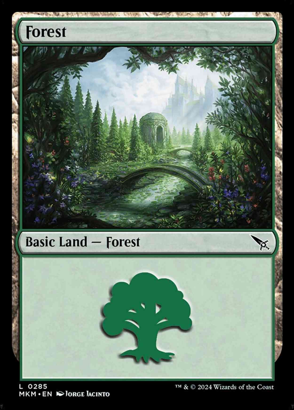 Forest (0285) magic card front