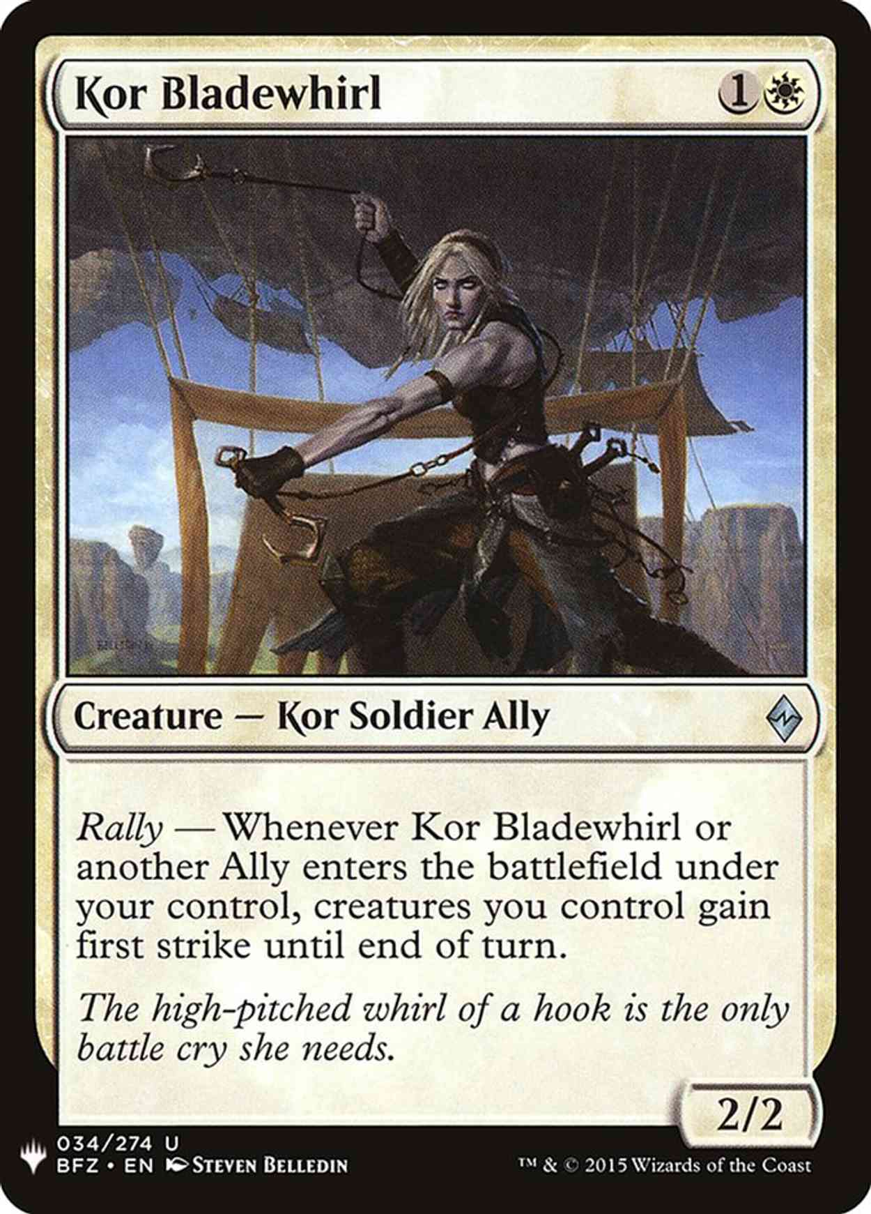 Kor Bladewhirl magic card front