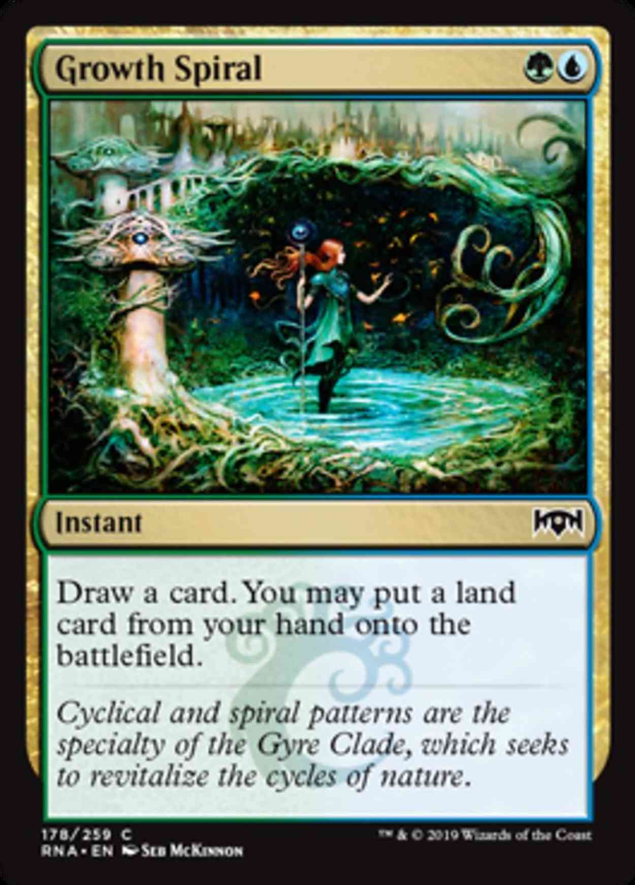 Growth Spiral magic card front