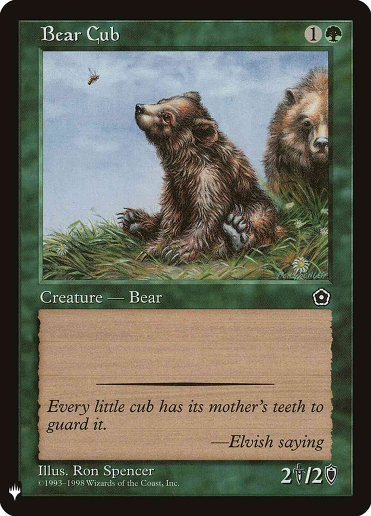 Bear Cub magic card front