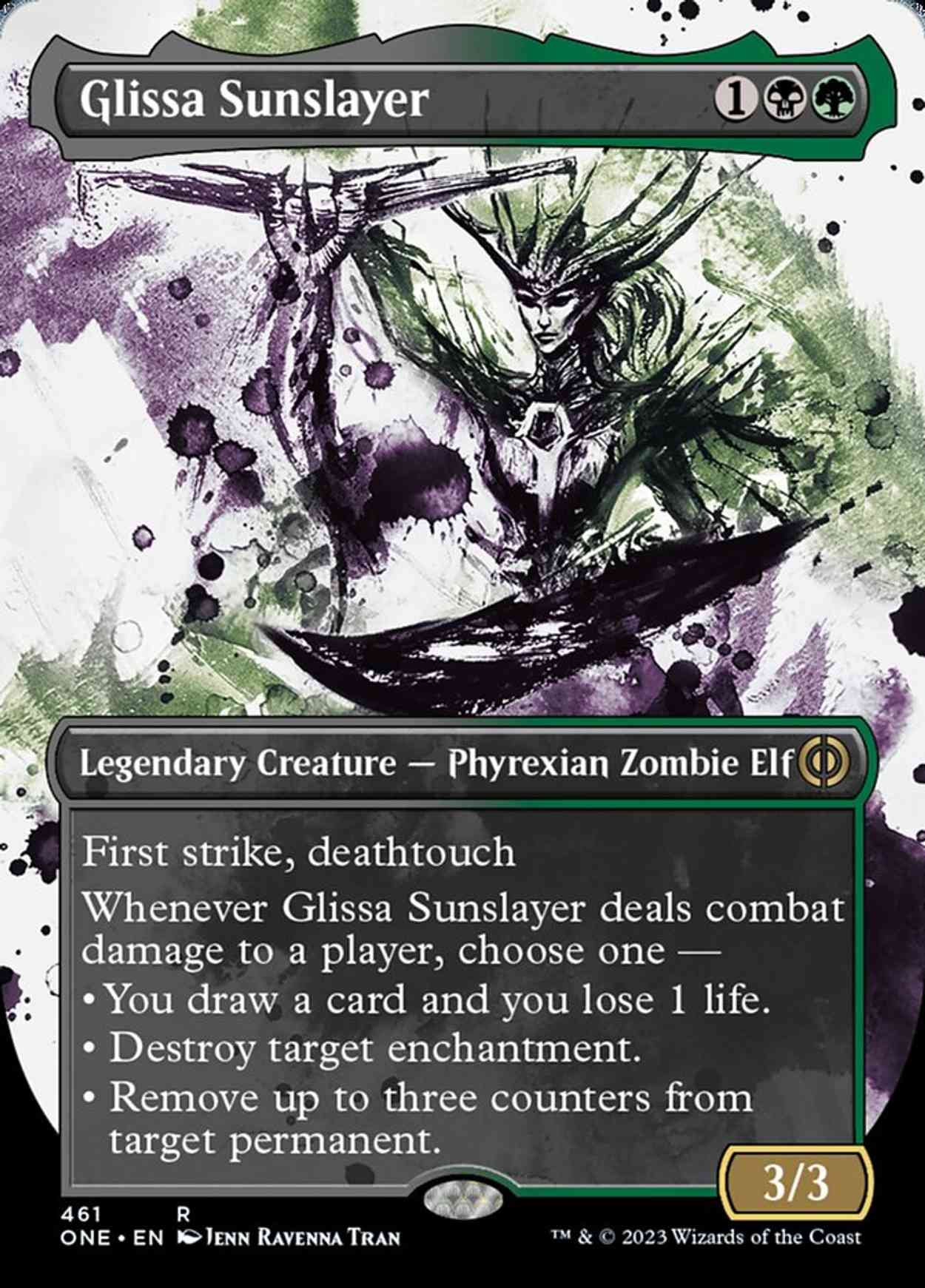 Glissa Sunslayer (Showcase) (Step-and-Compleat Foil) magic card front
