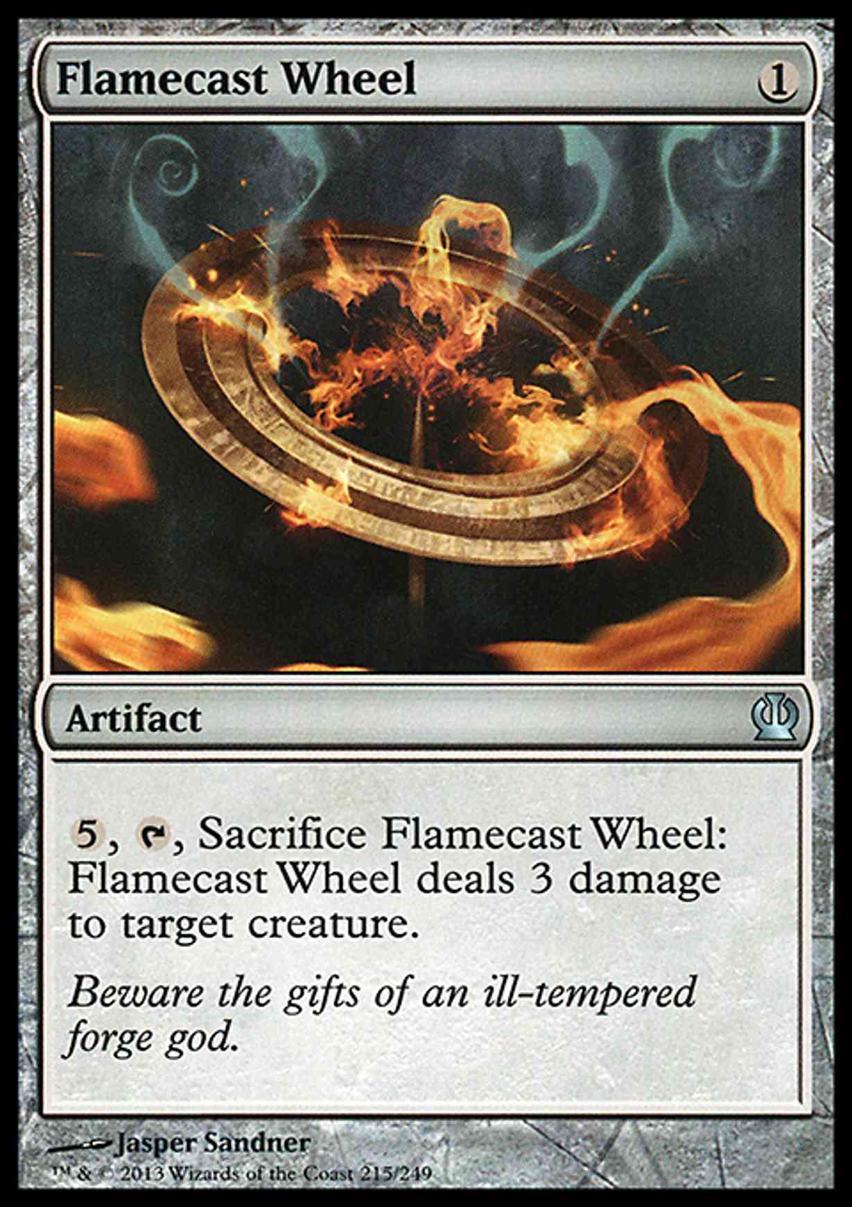 Flamecast Wheel magic card front