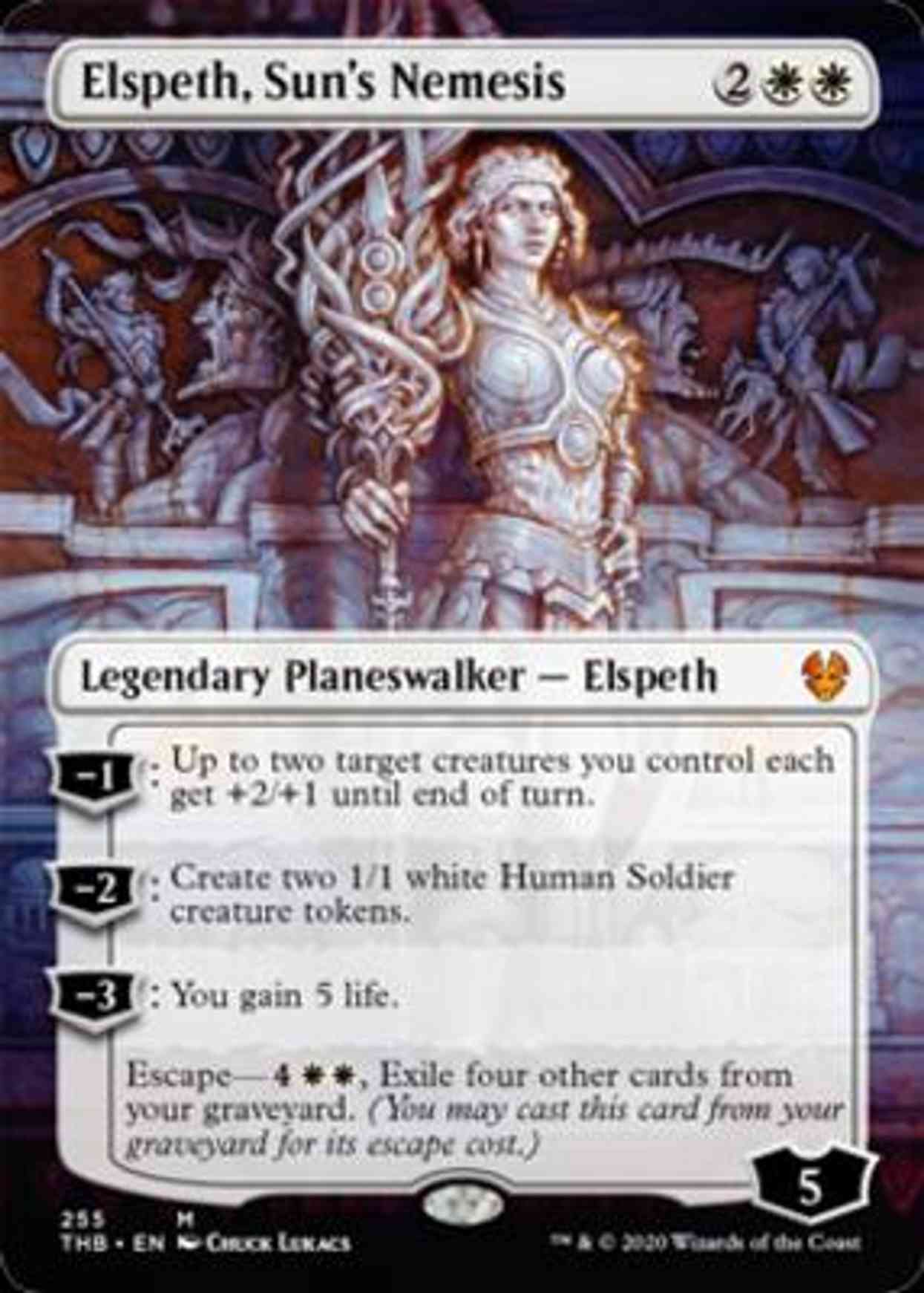 Elspeth, Sun's Nemesis (Borderless) magic card front