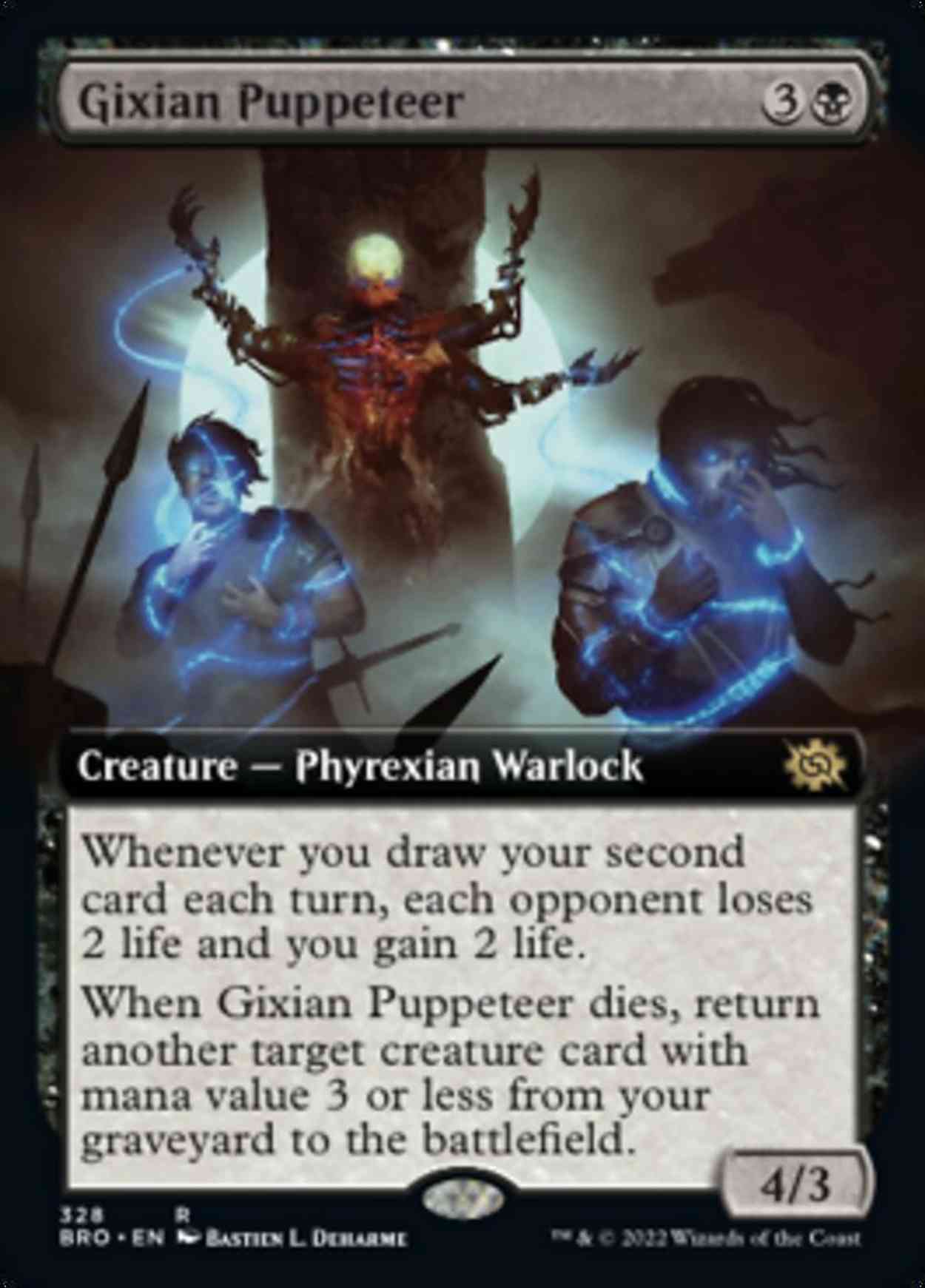 Gixian Puppeteer (Extended Art) magic card front