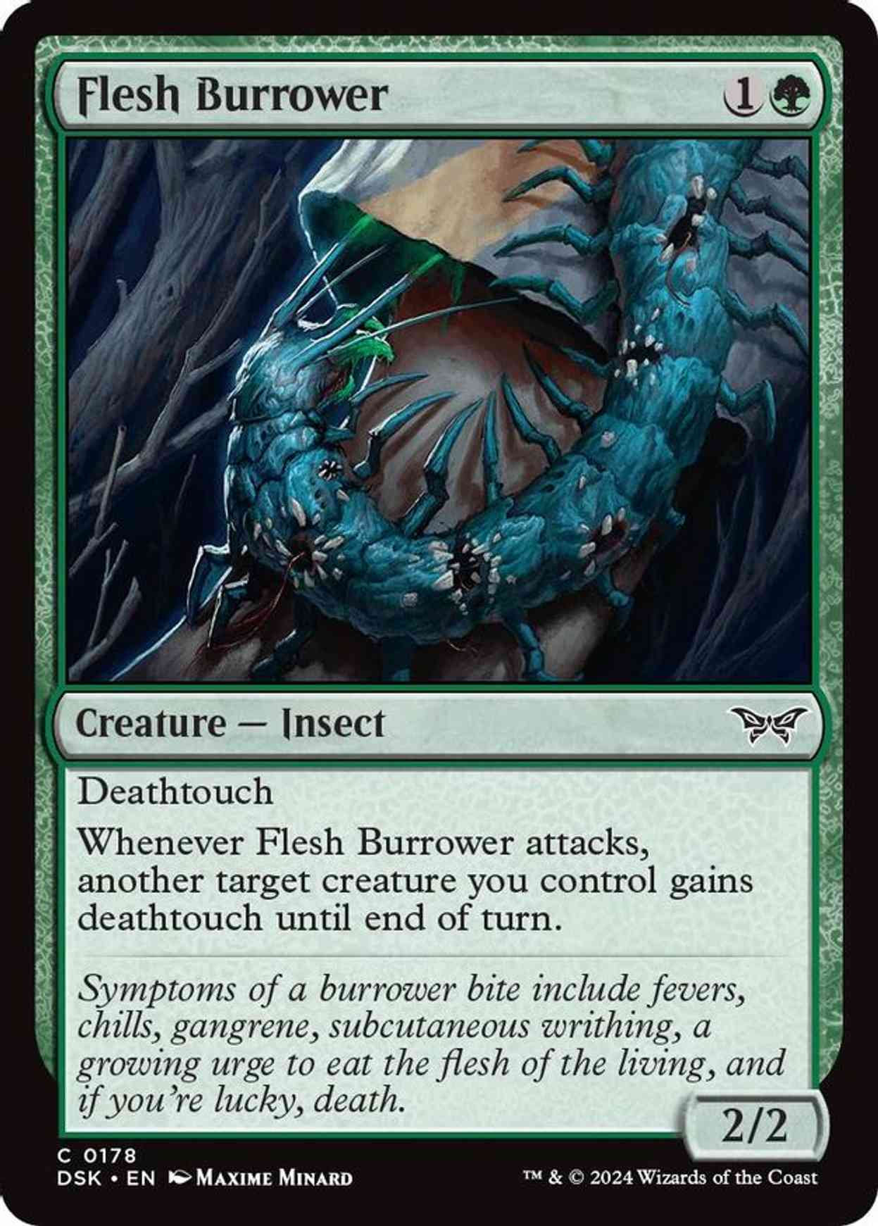 Flesh Burrower magic card front