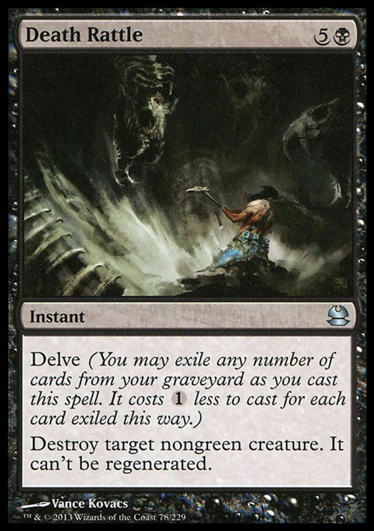 Death Rattle magic card front