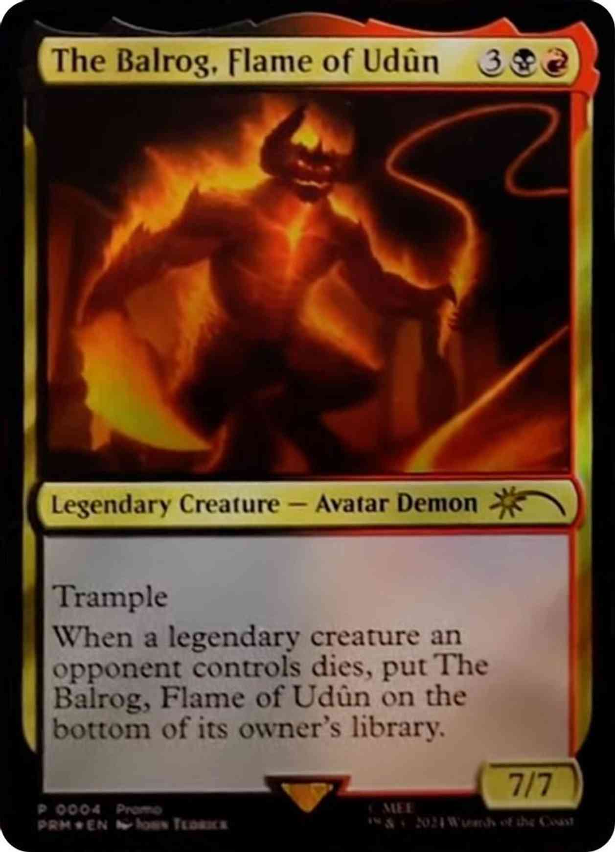 The Balrog, Flame of Udun magic card front