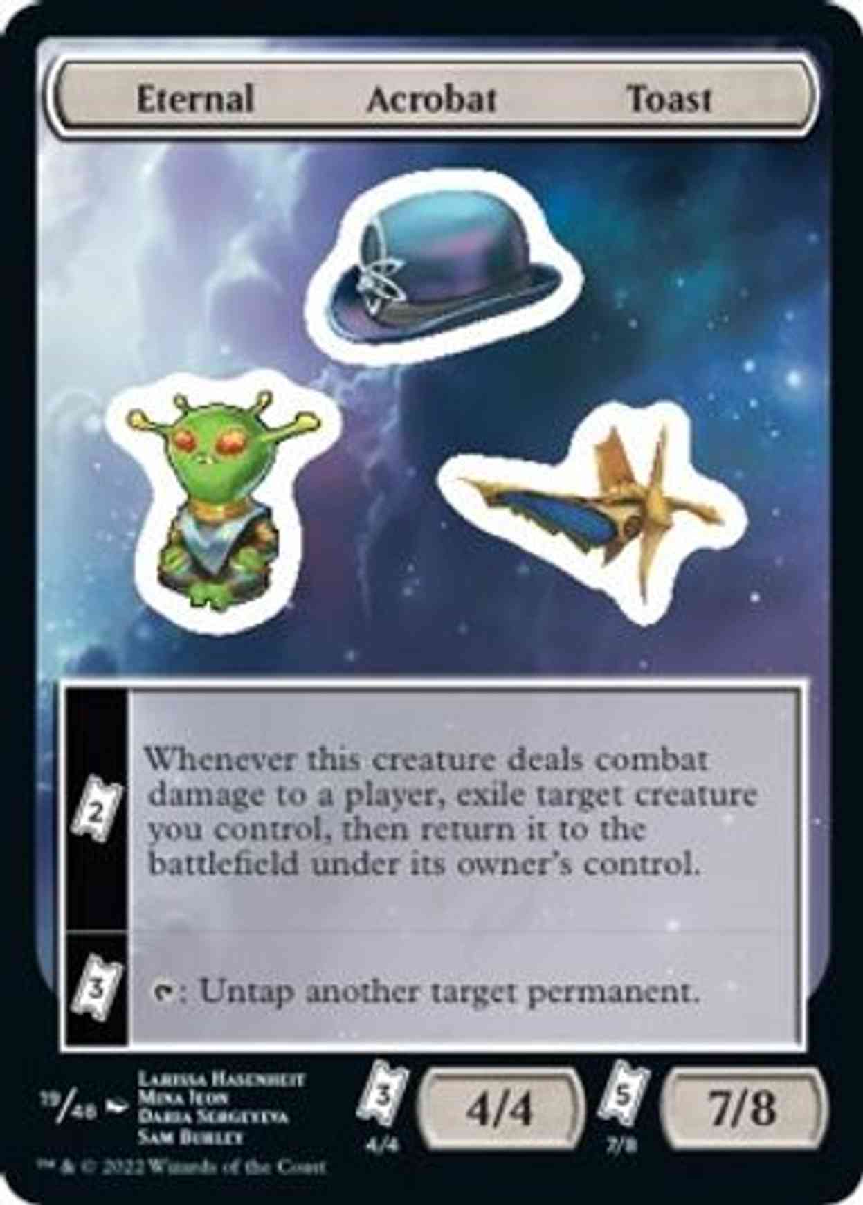 Eternal Acrobat Toast magic card front