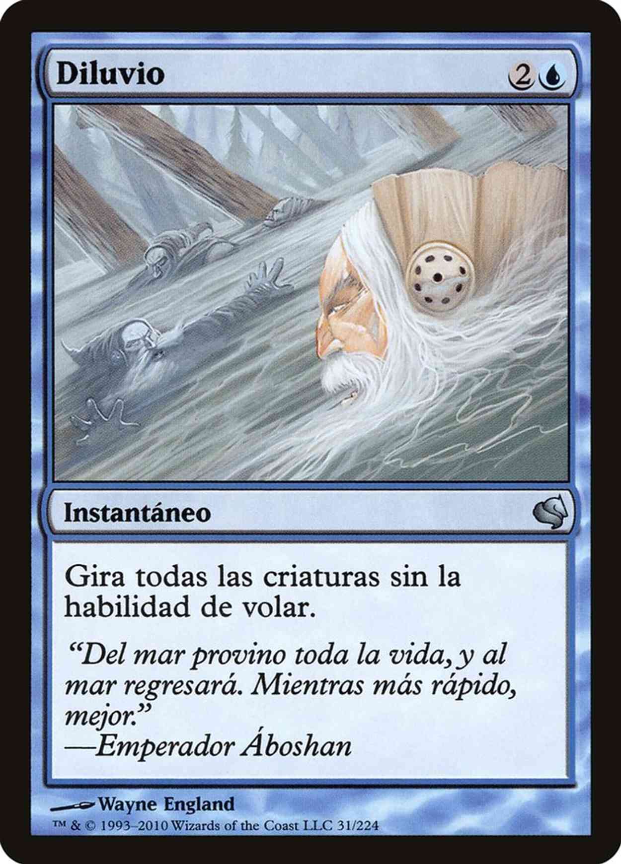 Deluge (Retro Frame) magic card front