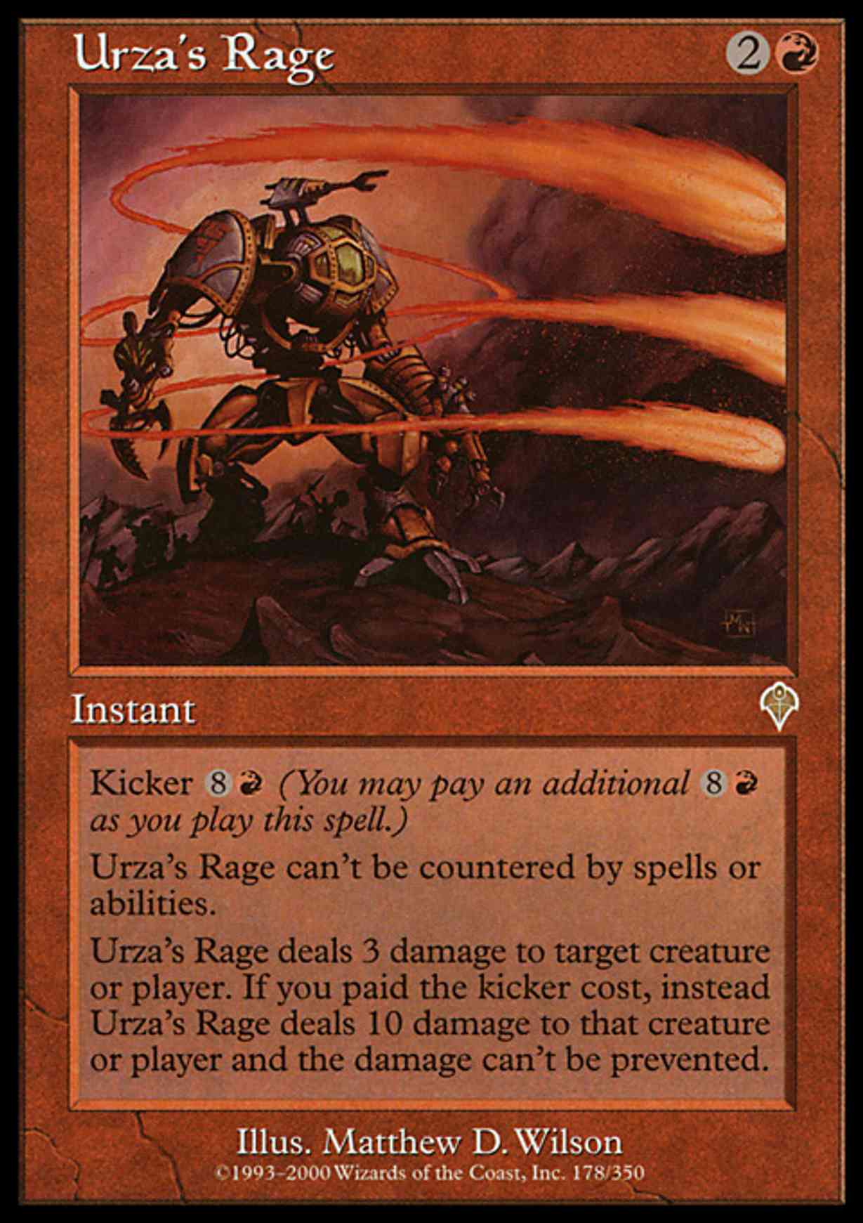 Urza's Rage magic card front