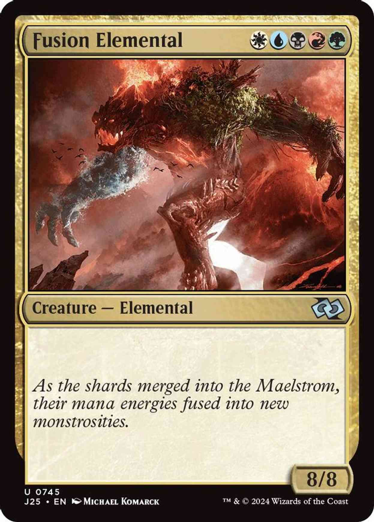 Fusion Elemental magic card front