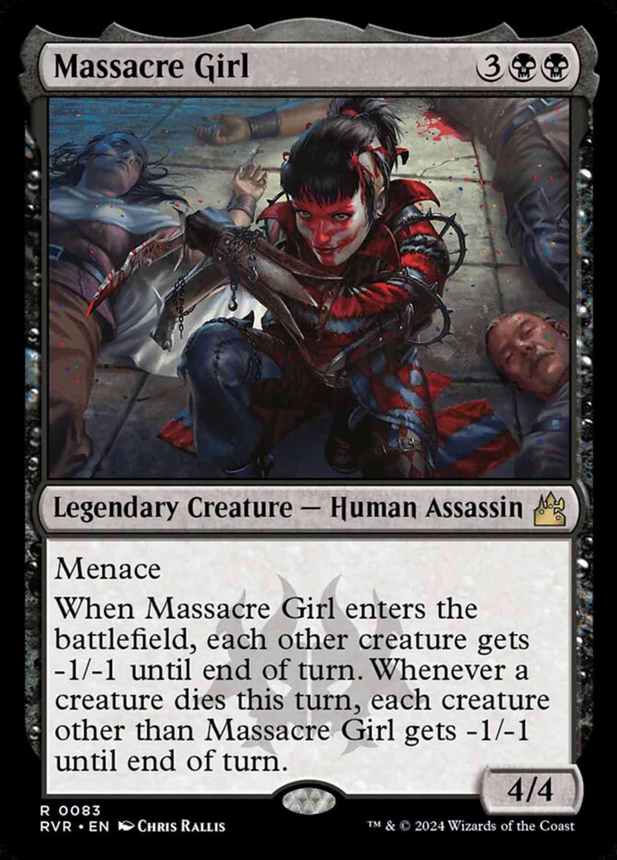 Massacre Girl magic card front