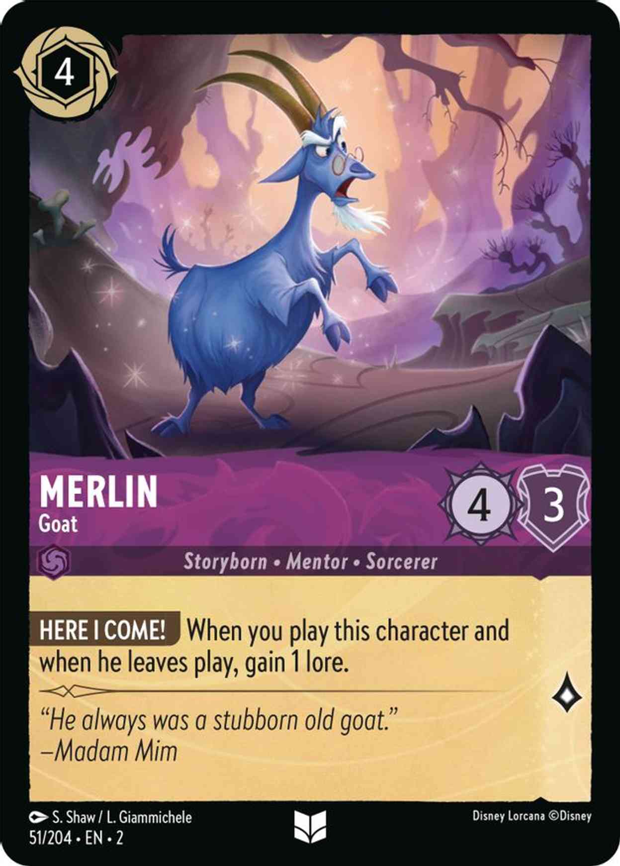 Merlin - Goat magic card front