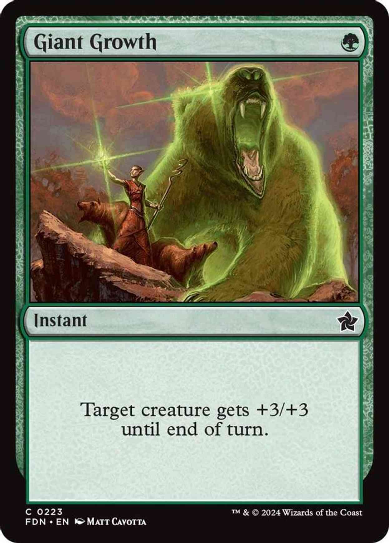 Giant Growth magic card front